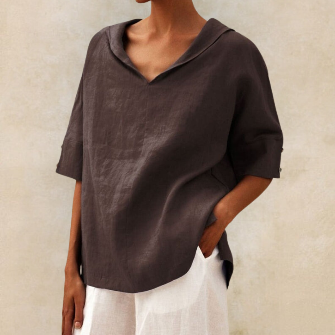 Zoe - Casual Loose Fitting Blouse