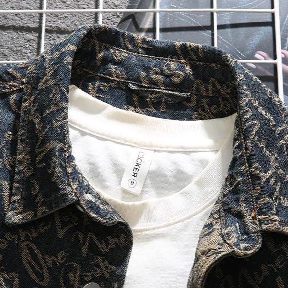 Godfrey - Denim Scripture Jacket
