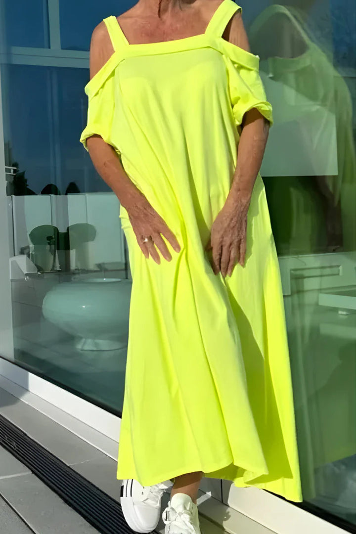 Vathsala - Long Off-Shoulder Summer Dress