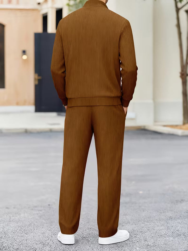 Milierix - Quarter-Zip Two-Piece Tracksuit Set