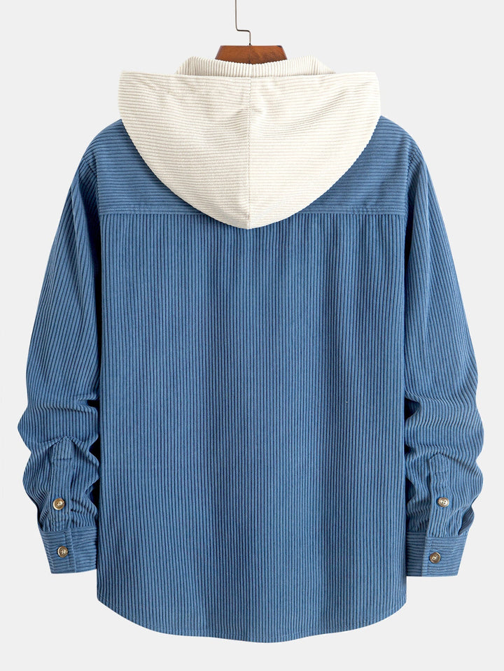 Cadmus - Corduroy Hooded Shirt And Pants Set