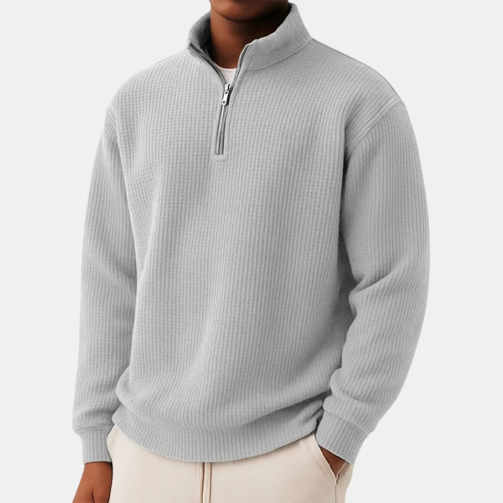 Shachar - Casual Zip-Up Sweater