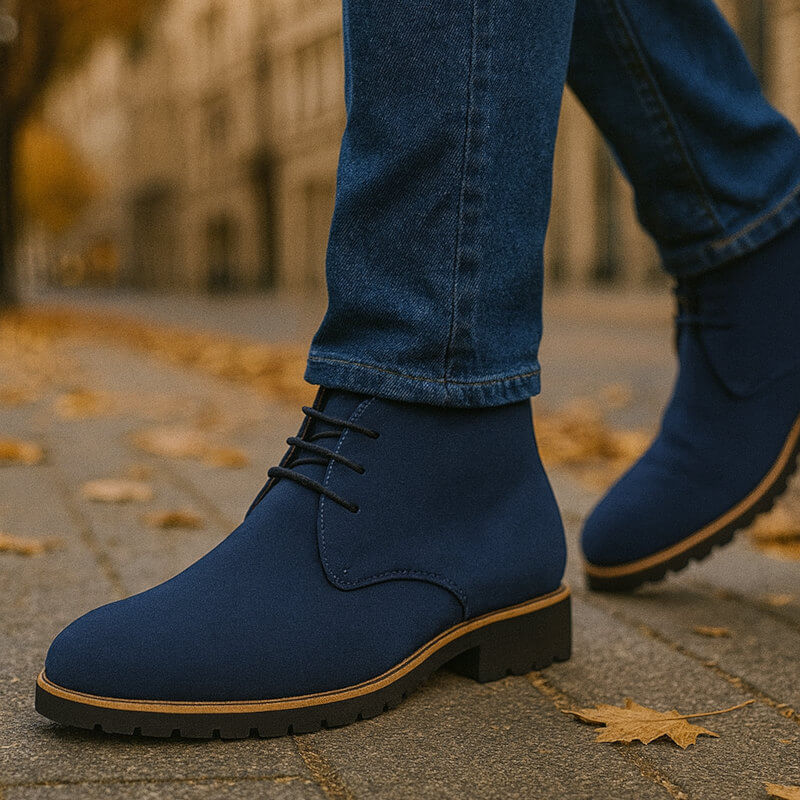 Zampa - Elegant Lace-up Leather Boot