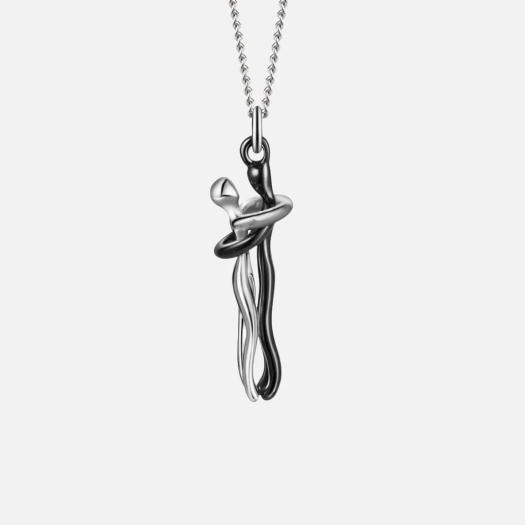 Melrose - Hugging Couple Necklace