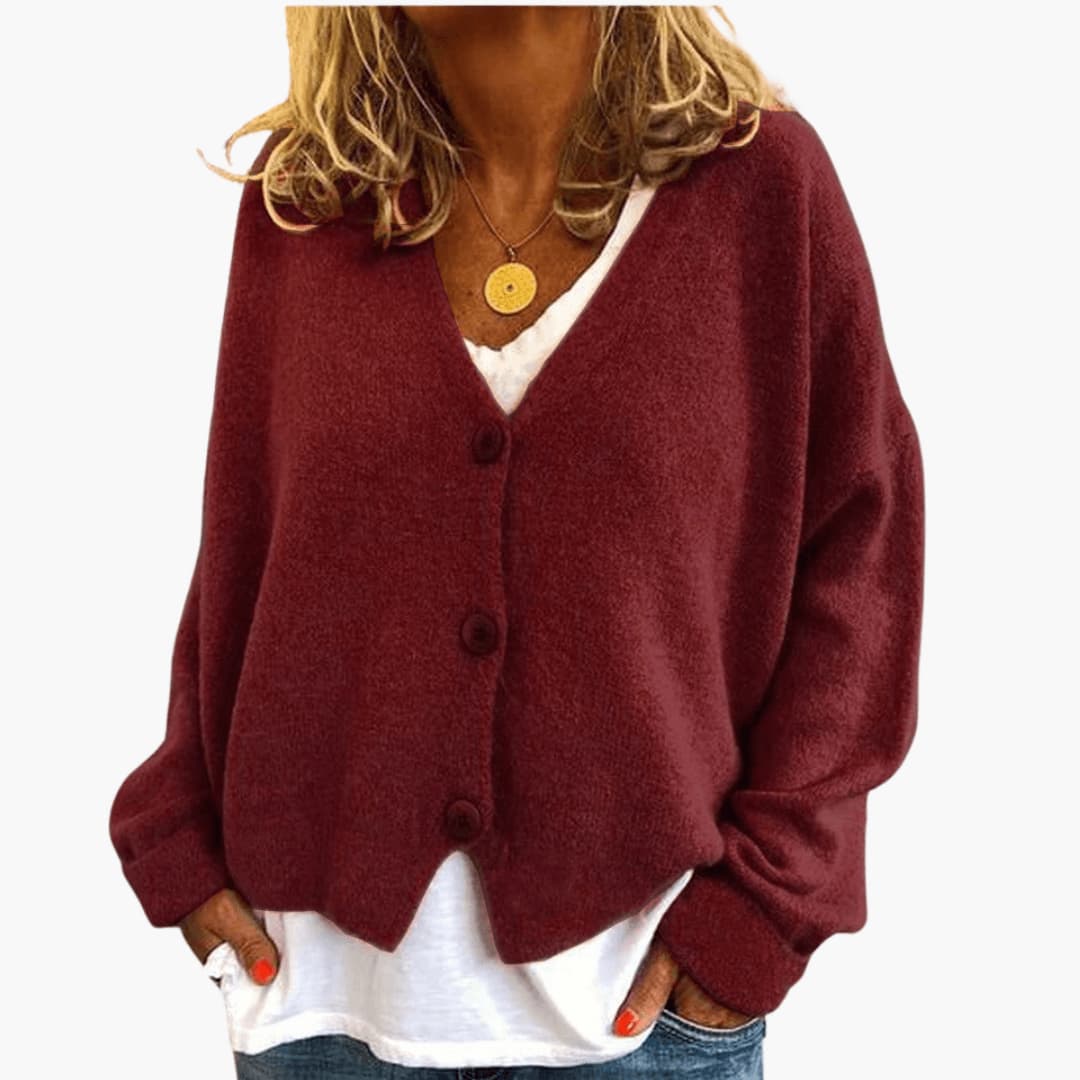 Lucrora - Long Sleeve Knitted Cardigan