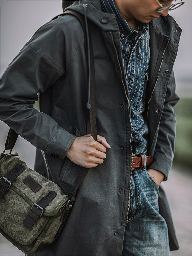 Ragnar - Vintage Millitary Style Hooded Jacket