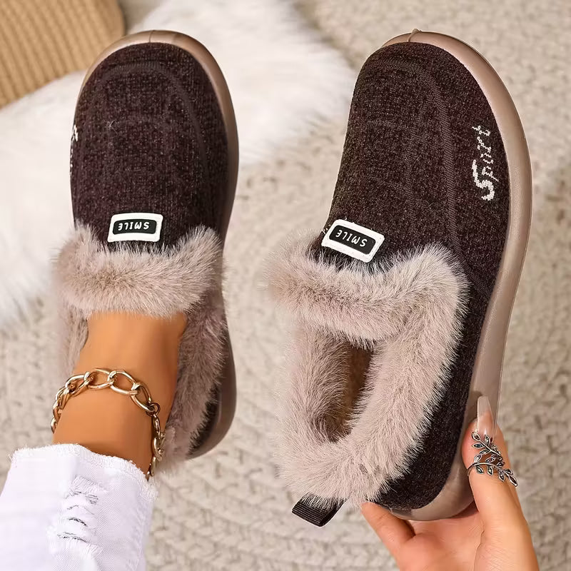 Nolani - Fashionable Faux Fur Winter Slippers