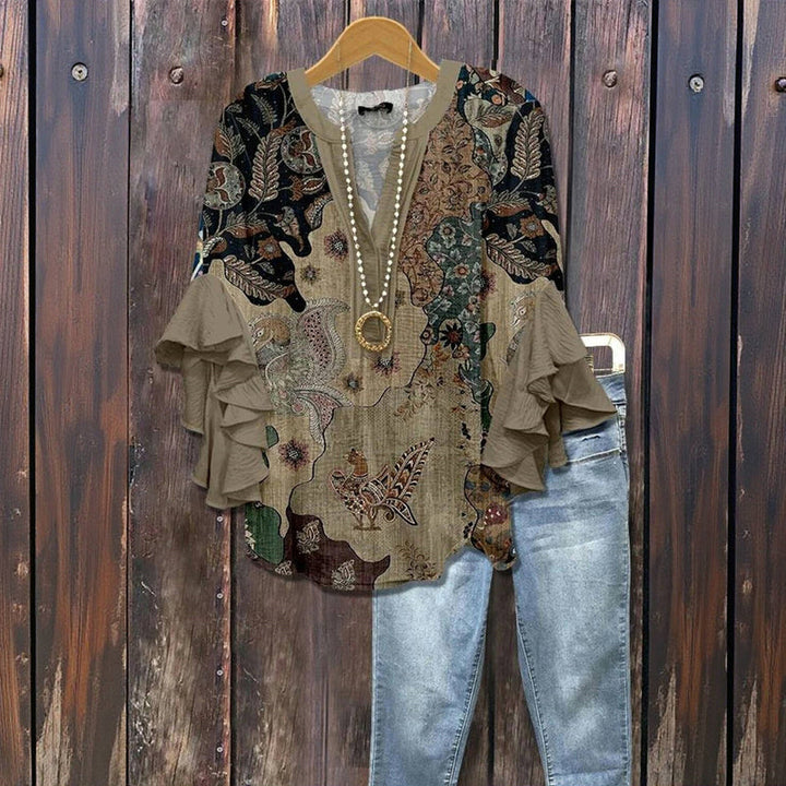 Jaycie - Elegant Blouse with Patterns
