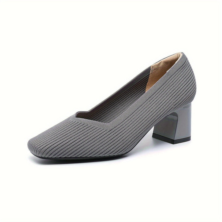 Joleen - Stylish Chunky Heel Pumps