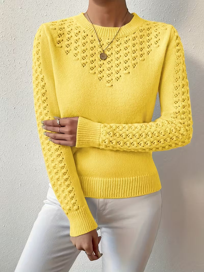 Shannen - Long Sleeve Knitted Sweater