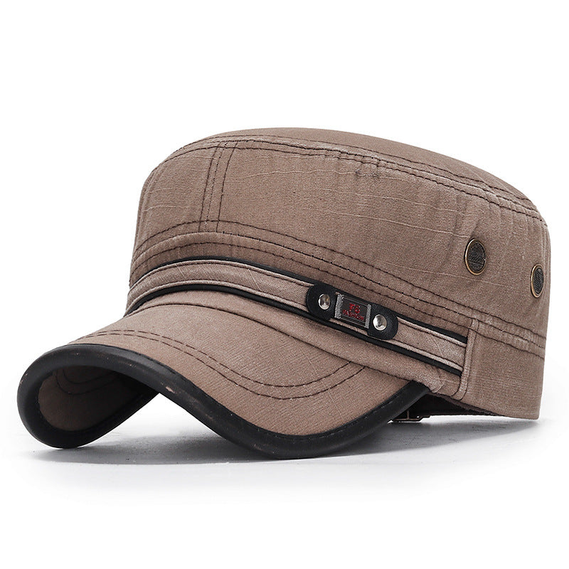 Goggins - Vintage Style Cotton Flat Top Cap