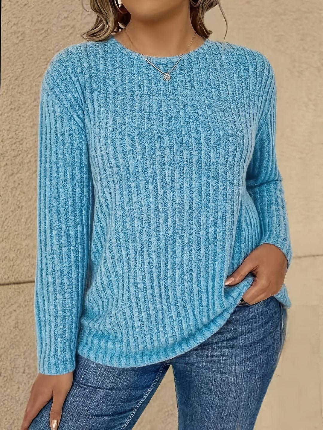 Katiya - Casual Loose Long Sleeve Sweater