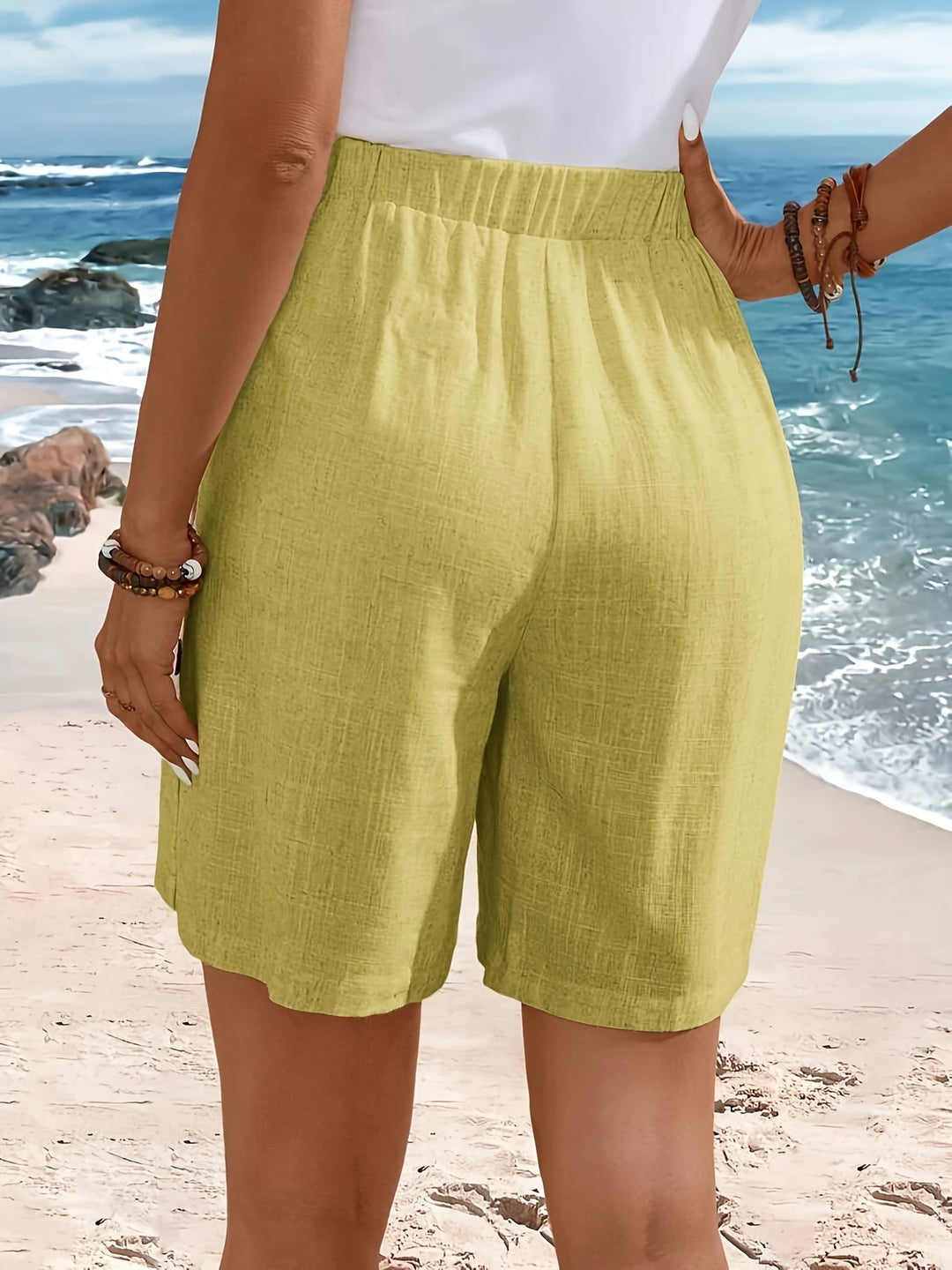 Fenella - Comfortable Shorts With Buttons