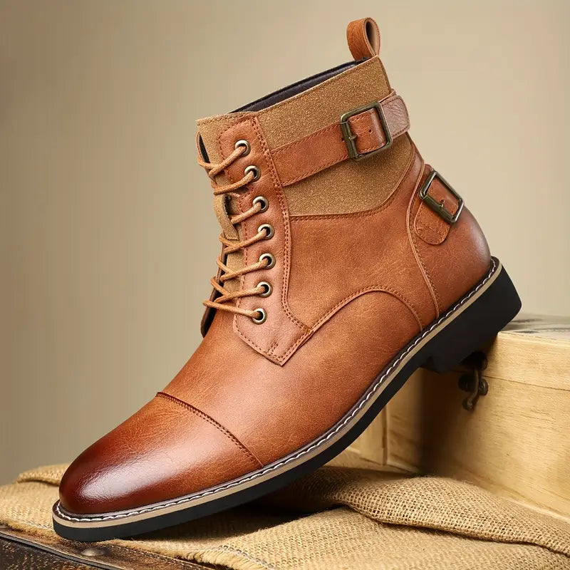 Dylan - Casual Ankle Boots With Buckle
