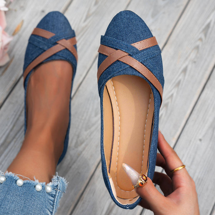 Shakina - Comfortable Cross Strap Shoes