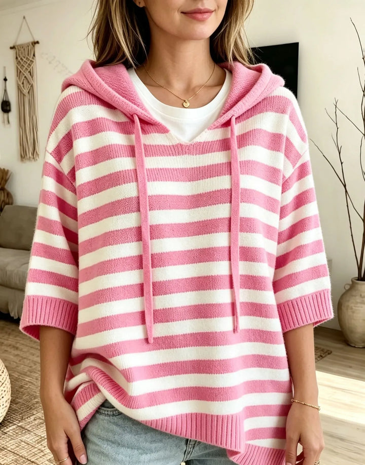 Kiera - Oversized Striped Hoodie