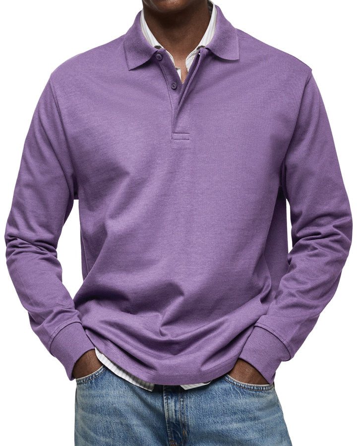 Elhanan - Stylish Polo Shirt With Long Sleeve