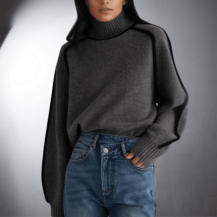 Antje | Organic Turtleneck Sweater With Premium Quality