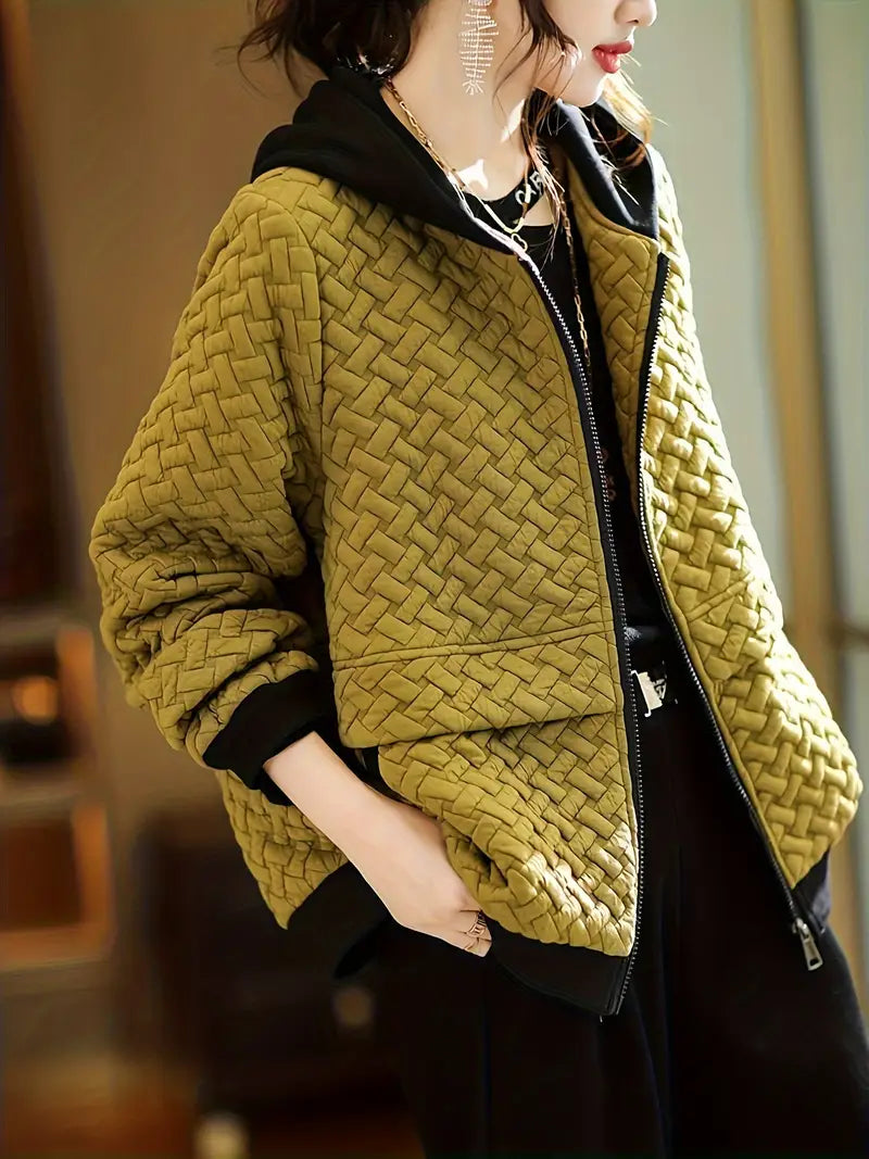 Earnestine - Quilted Hoodie