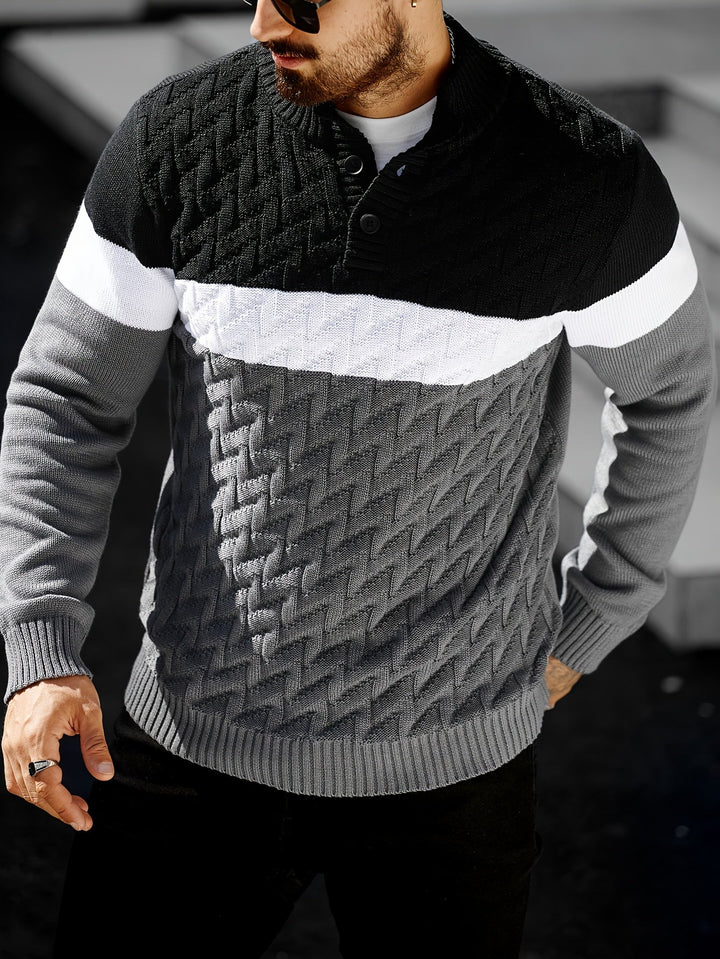 Vivena - Casual Stand Collar Knitted Sweater