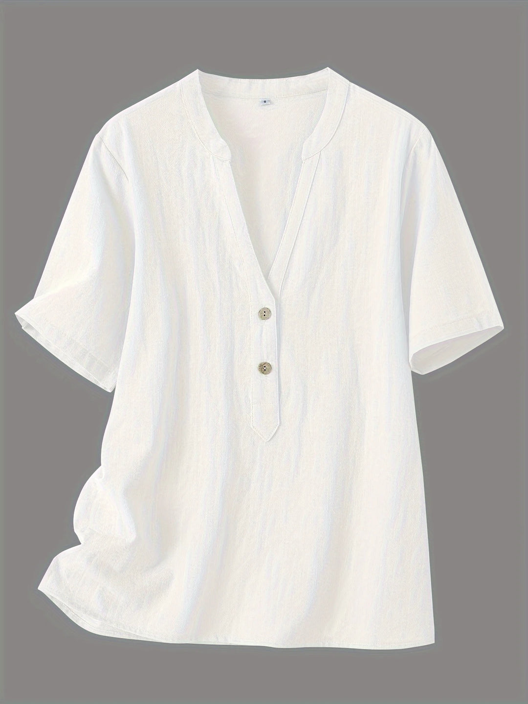 Nerida - Fashionable V-neck And Short Sleeve Blouse