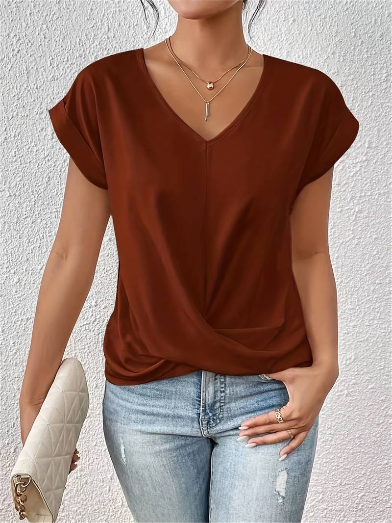 Severija - Stylish V-Neck Top