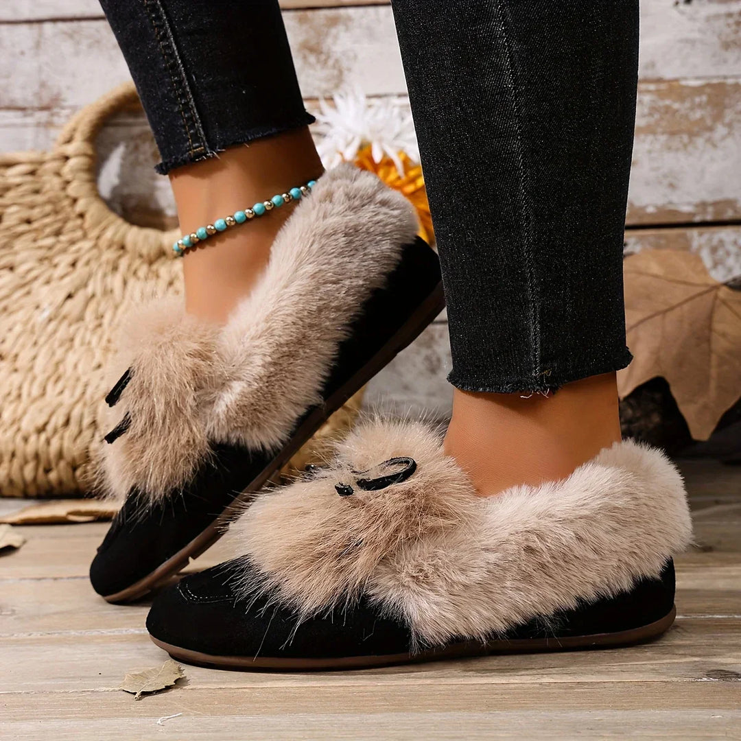 Kesmina - Cozy Faux Fur Non-Slip Shoes