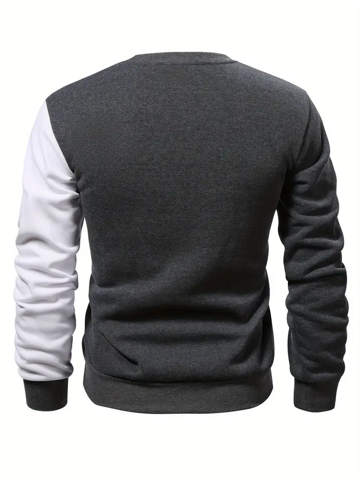 Blaine - Stylish Stripe Contrast Sweatshirt