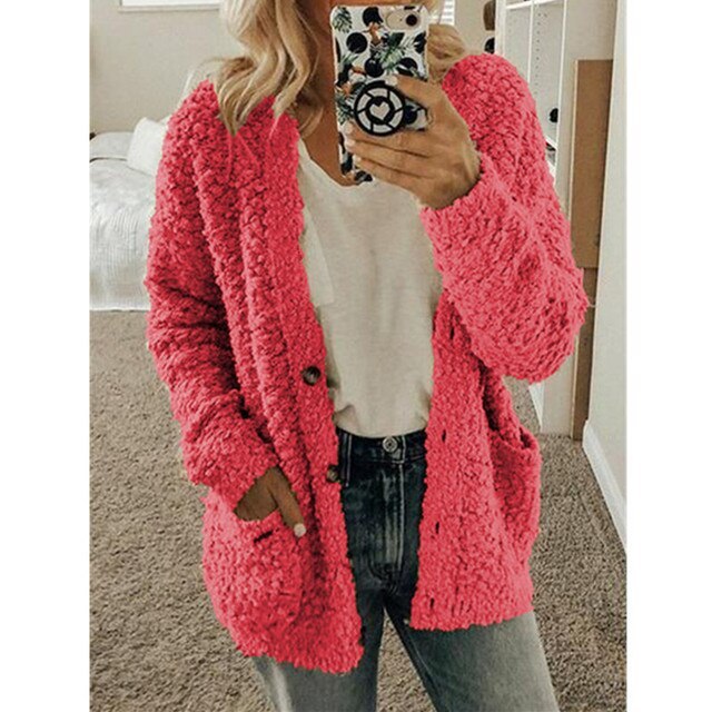 Lauretta - Long Sleeve Cardigan With Pockets