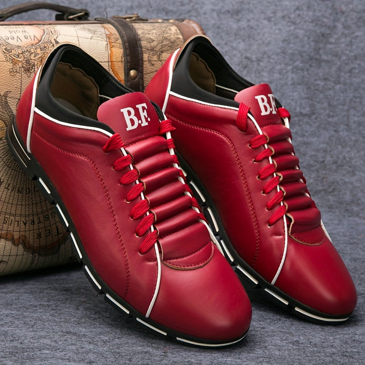 Ankan - Leather Lace-Up Sneakers