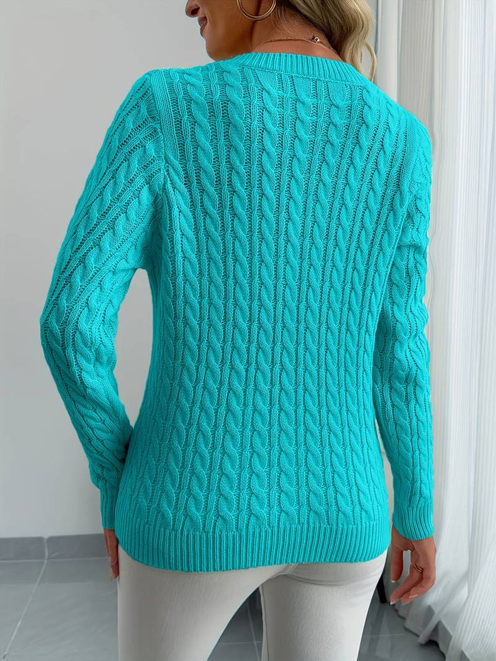 Sivanit - Long Sleeve Ribbed Sweater