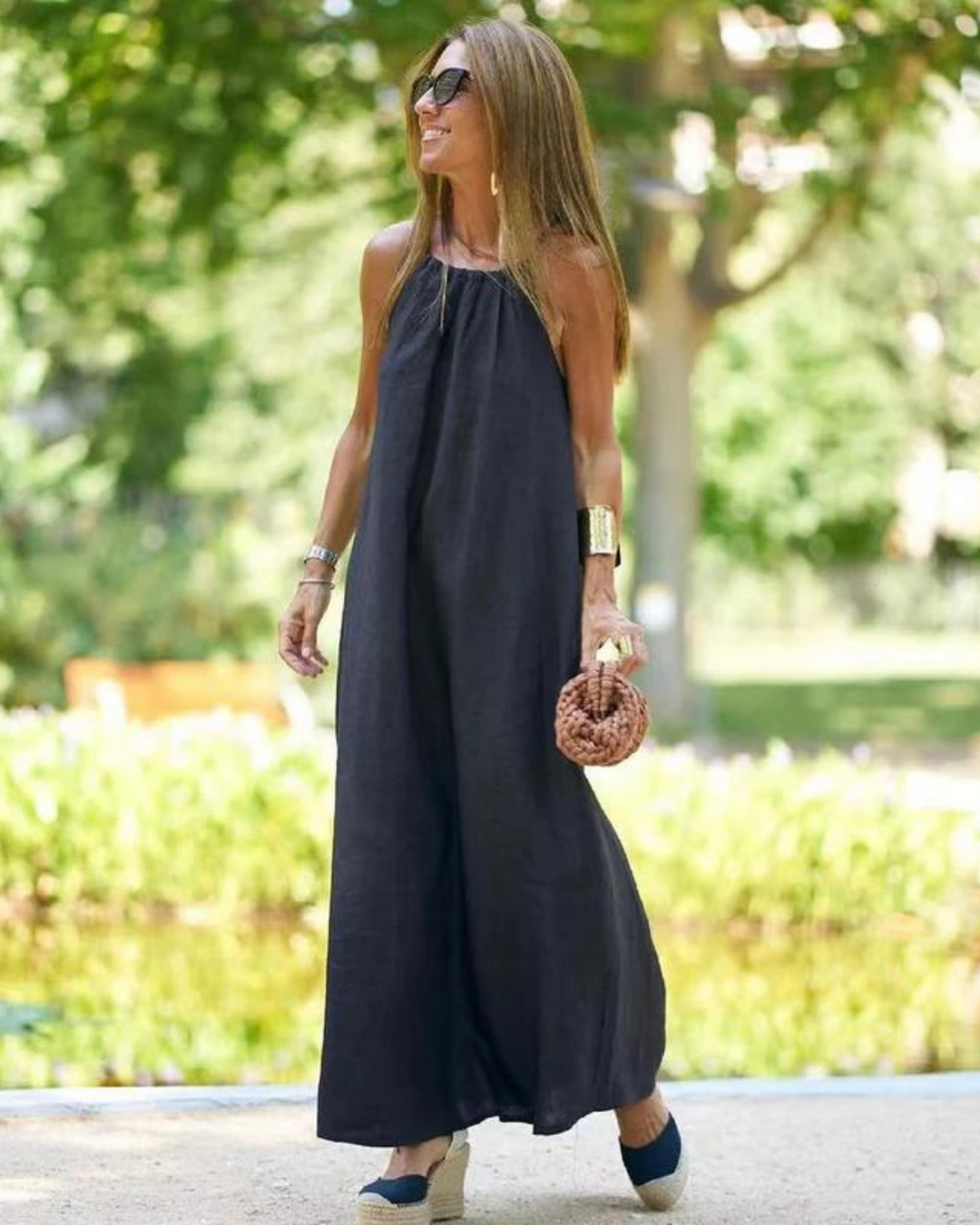 Galilea - Linen Blend Long Dress