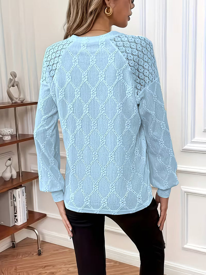 Carys - Patterned Blouse With Long Sleeves