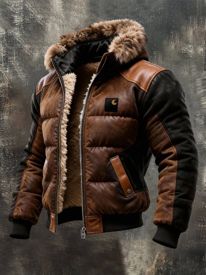 Patrik - Double Layer Collar Padded Jacket