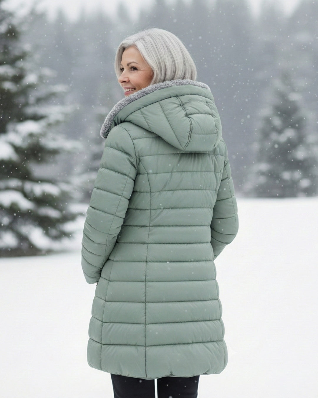 Oksiana - Fleece Lined Puffer Coat