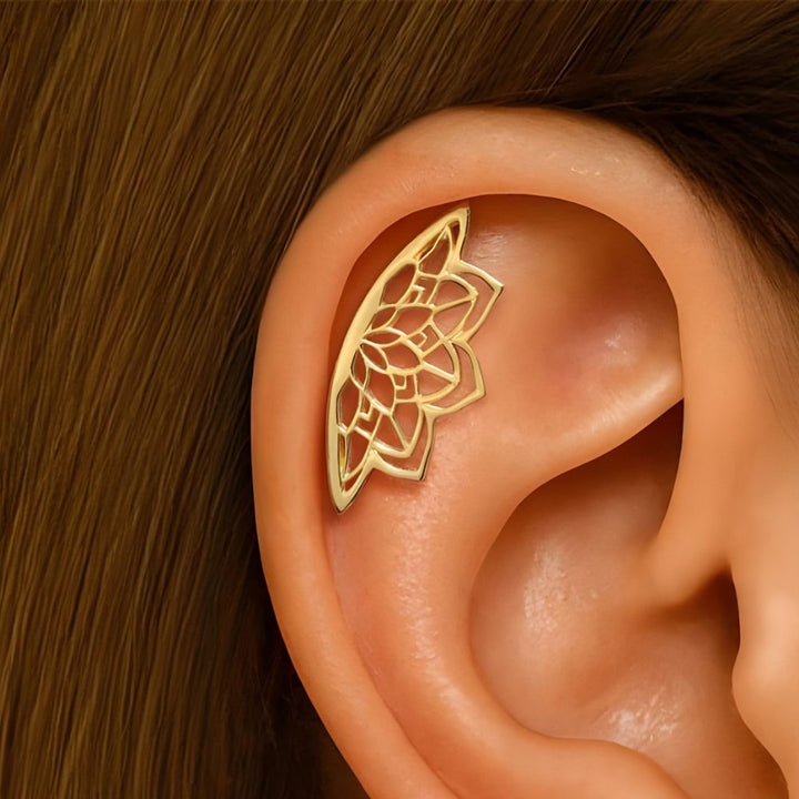 Mieko - Mandala Helix Earring