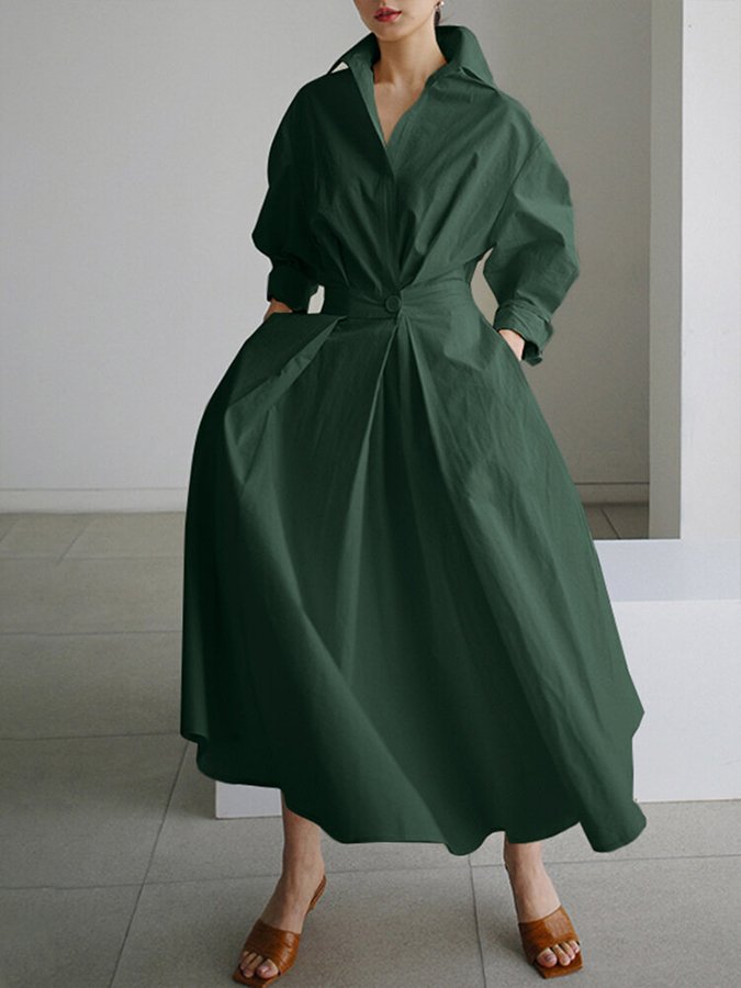 Priyanka - Elegant Long Sleeve Maxi Dress