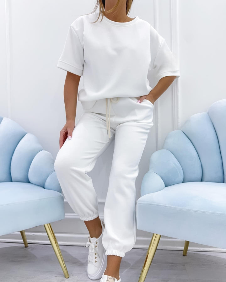 Silvina - Short Sleeve Shirt Two Piece Set