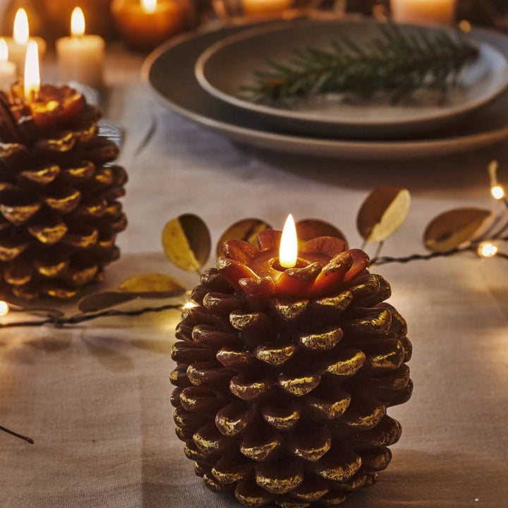 ForestFlame - Mood Pine Cone Flameless Candle