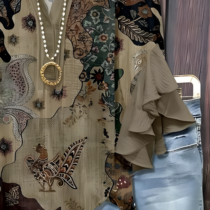 Jaycie - Elegant Blouse with Patterns