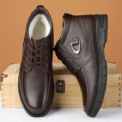 Amarjit - Fleece Lined Leather Boots