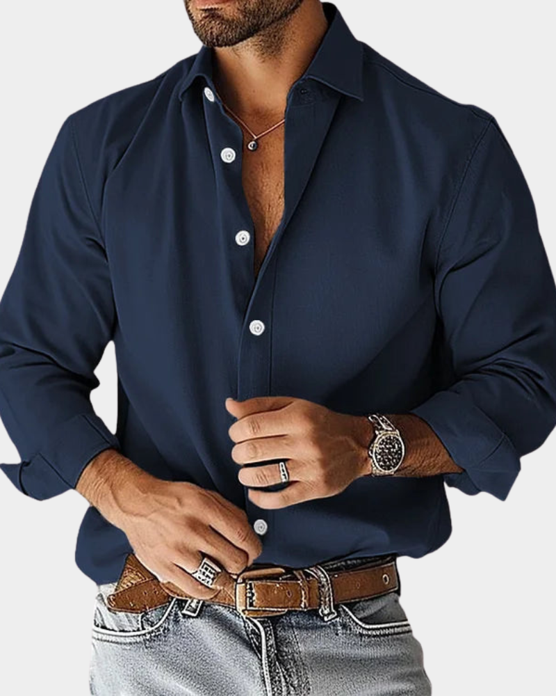 Pinchas - Long Sleeve Button-Down Shirt