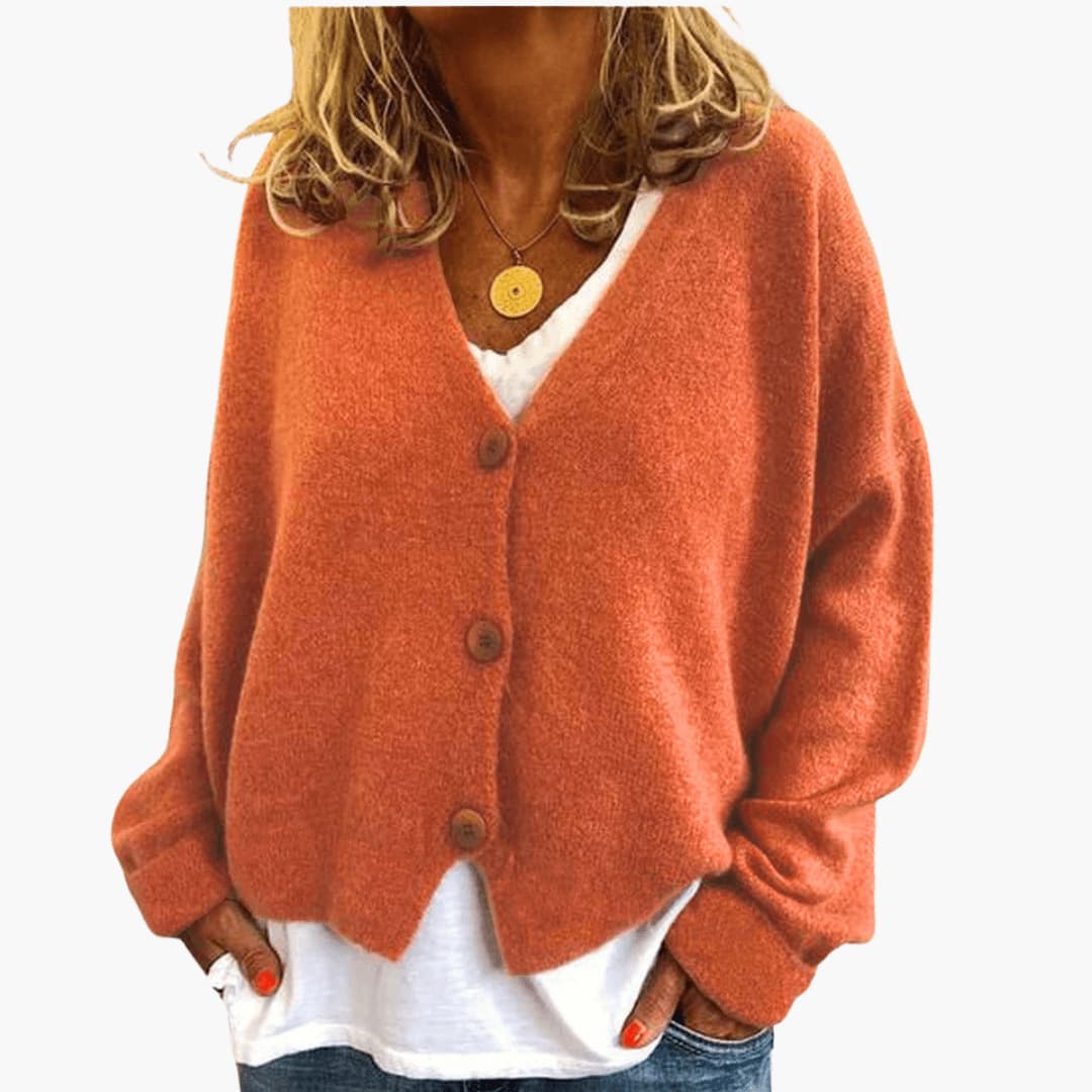 Lucrora - Long Sleeve Knitted Cardigan