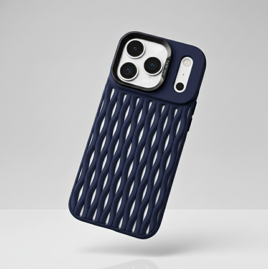 GripGrove - Breathable Mesh Woven Cooling iPhone Case