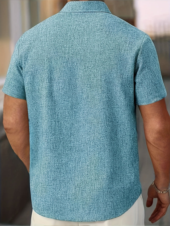 Dwight - Lightweight Linen Blend Short Sleeve Shirt