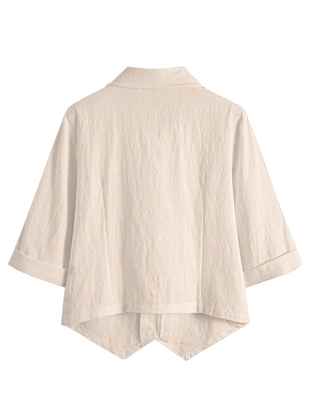 Tessisa - Loose Open Collar Short Sleeve Shirt