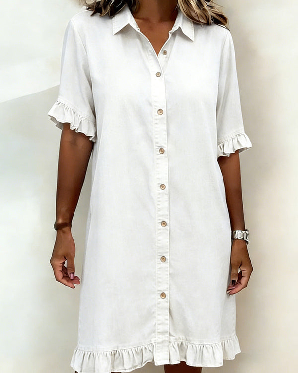 Ndapewa - Comfortable Denim Dress With Flattering Rubbing