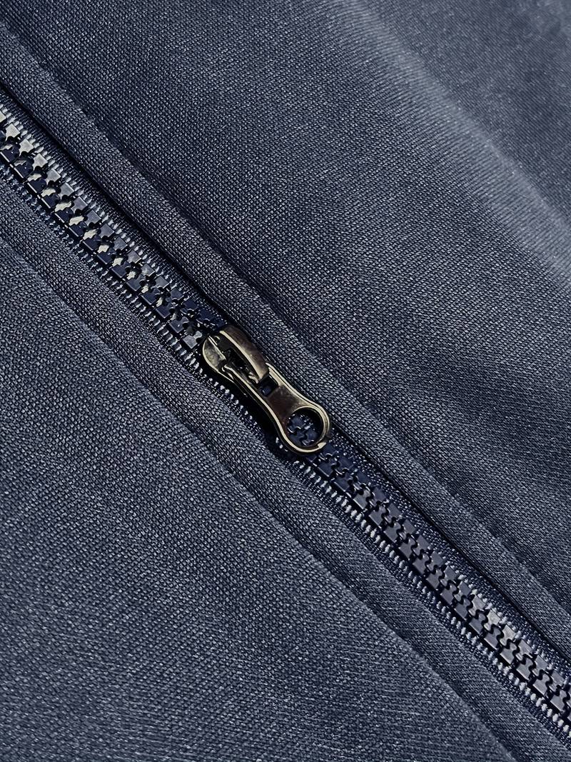 Oziel - Warm Fleece Hooded Jacket With Zipper