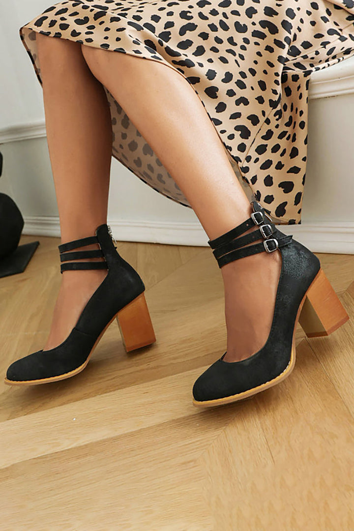Caa - Plain Sandals With Ankle Strap