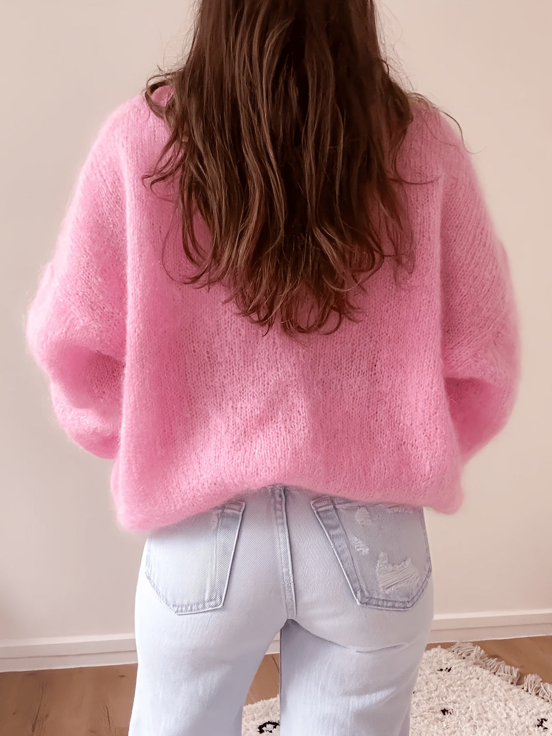 Idalyea - Knit Sweater With Round Neck And Balloon Sleeves